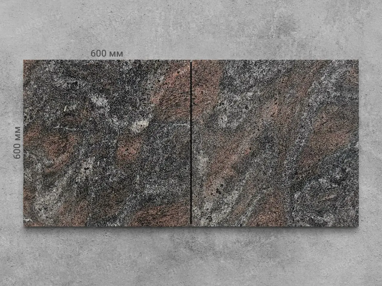 Плитка из гранита PARADISSO полированный 600x600x18 мм, код 3970