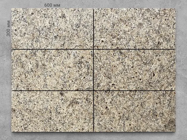 Плитка из гранита GIALLO ORNAMENTAL EXTRA полированный 600x300x20 мм, код 1129