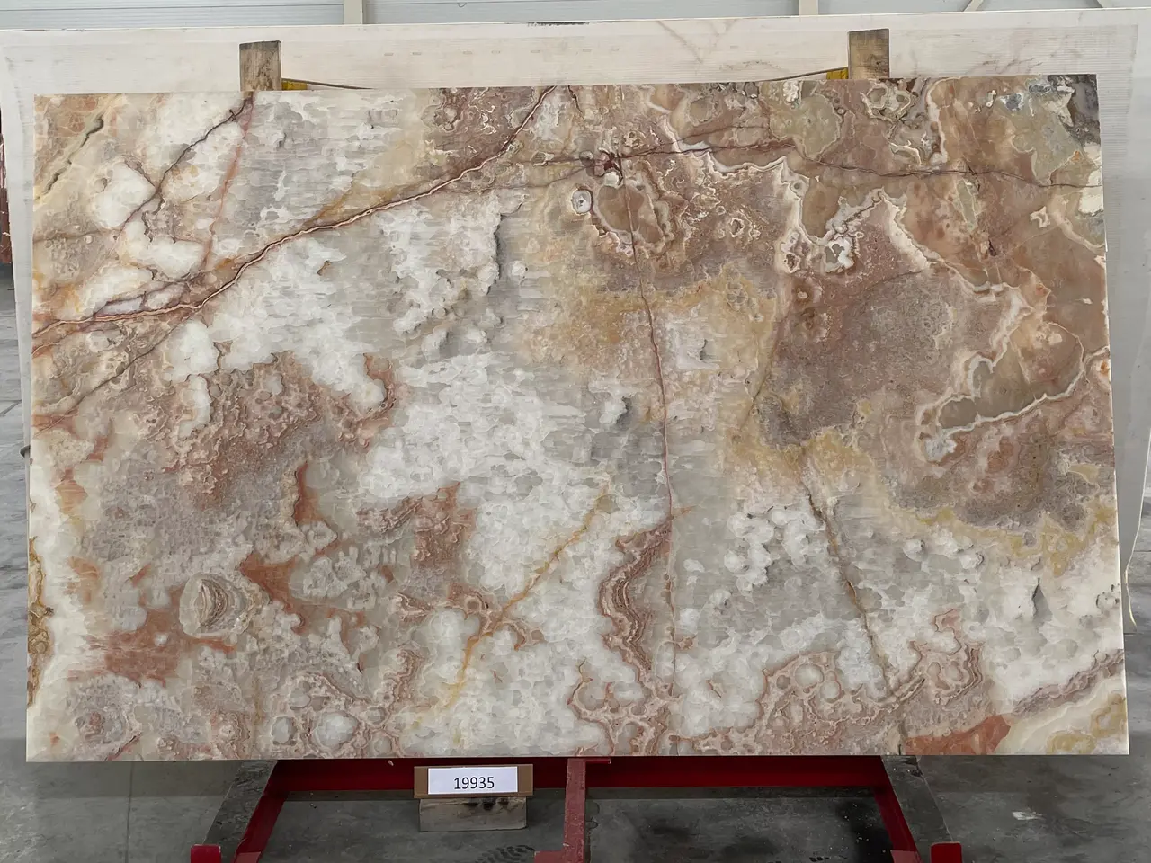 Слэб из оникса ONICE VIOLA полированный 2600x1600x20 мм, код 19935