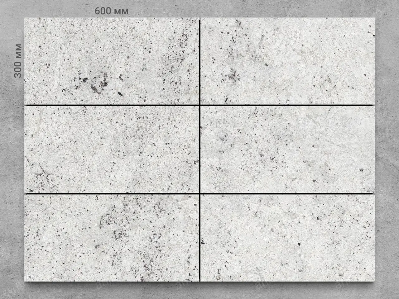 Плитка из гранита COLONIAL WHITE полированный 600x300x20 мм, код 4338